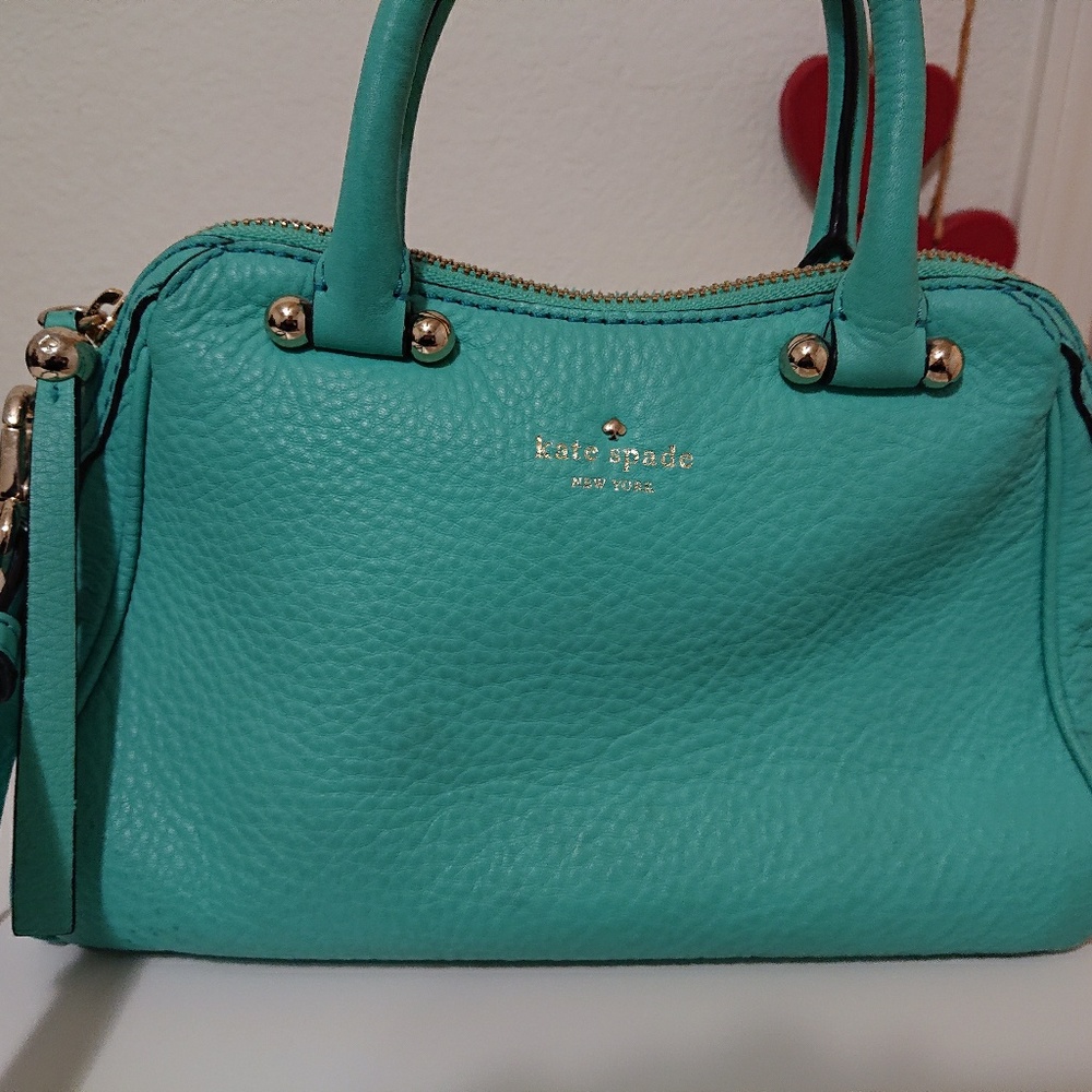 Kate spade mini Audrey Teal Crossbody Satchel